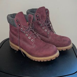 Timberland Boots Maroon Sz 11